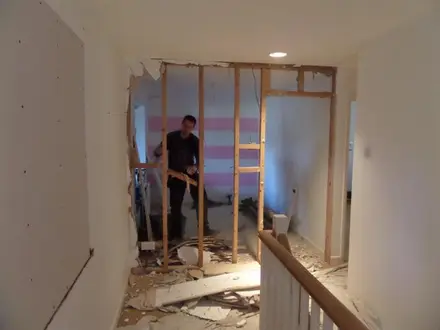 Building work at Broad Hinton