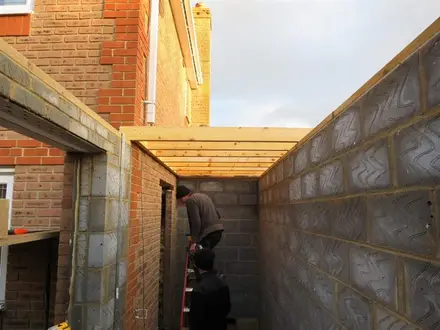 Building work at Bryant Road, Taw Hill