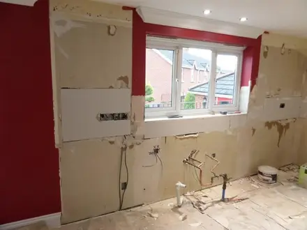 Building work at Field Rise, Old Town