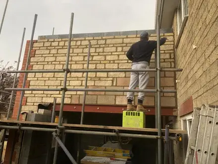Building work at Forge fields Lydiard Millicent