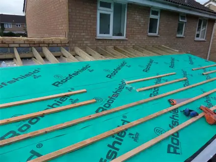 Building work at Heathcote Close, Swindon