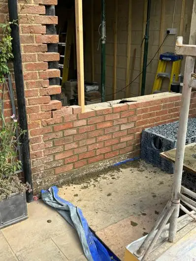Building work at Sandy lane