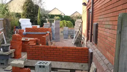 Building work at The Bramptons, Swindon