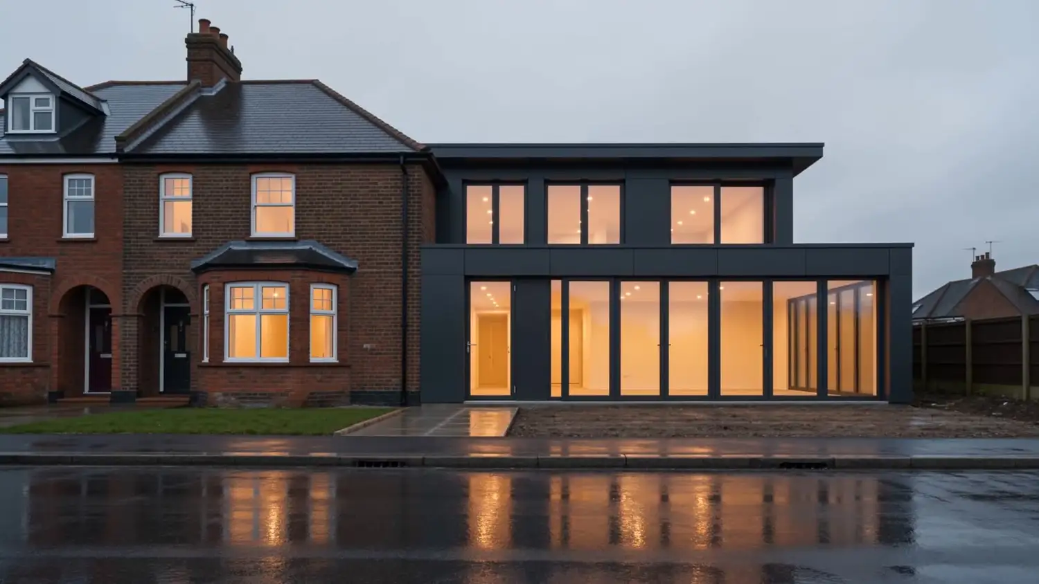 A home extended by A.P. Berrystone in Swindon